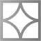 Ekena Millwork Statesman Architectural Grade PVC Pierced Ceiling Medallion, Black, 24"OD x 15 3/8"ID x 3/4"P CMPP24X24STSBL - alternate 5